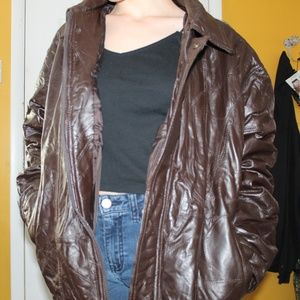 CW Classics Brown Leather Jacket Unisex